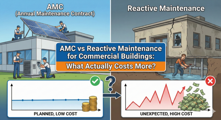 AMC vs Reactive Maintenance for Commercial Buildings: What Actually Costs More?